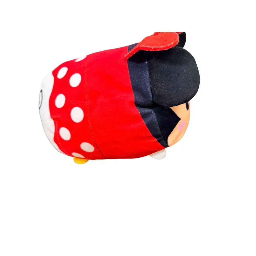 Disney Tsum Tsum Minnie Mouse Plush Large Red Polka Dot 9”‎ Stuffed Toy